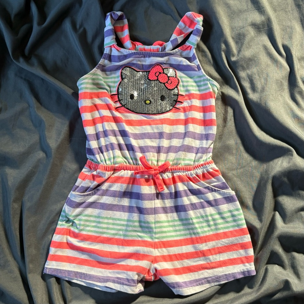 Hello Kitty Striped Kids Romper